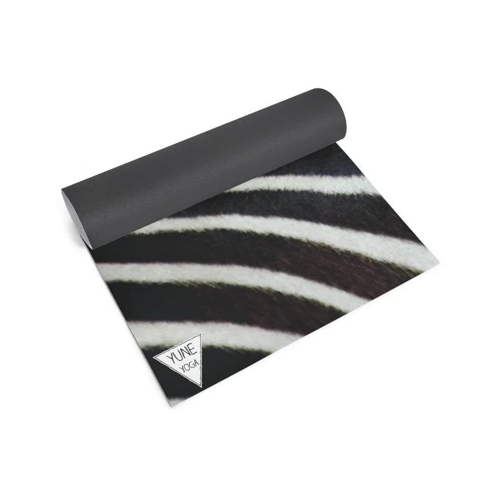 Zebra Stripe Eco-Friendly Yoga Mat – 6mm Cushioned, Non-Slip | Yune